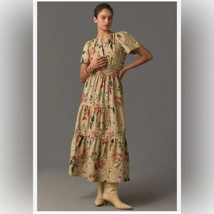 Anthropologie Somerset Floral Maxi Dress